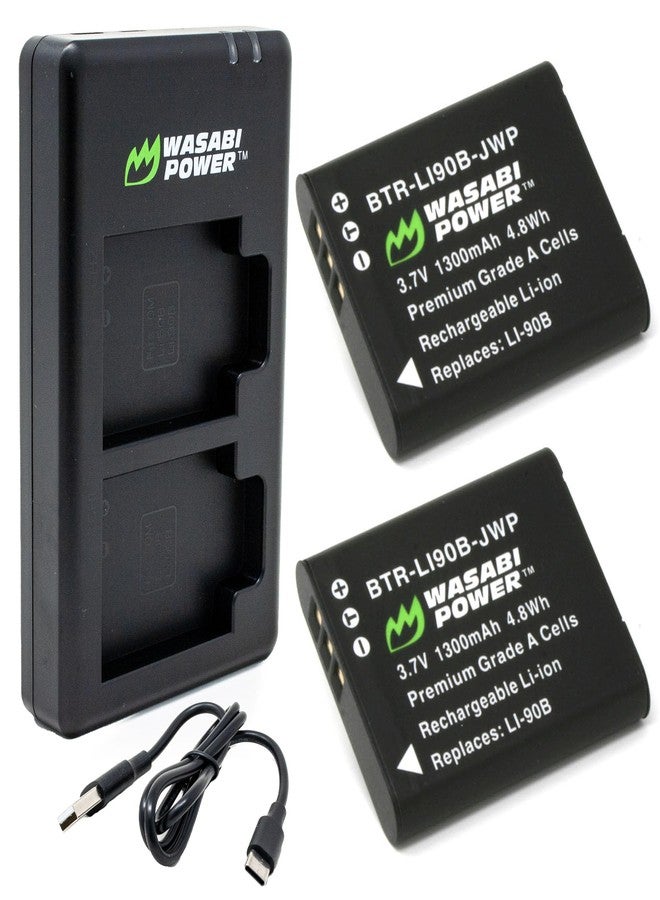 Wasabi Power Wasabi Power Wasabi Power Battery 2-pack And usb-c Dual Charger For Ricoh db-110 ZC1107550A185E92F47F3Z
